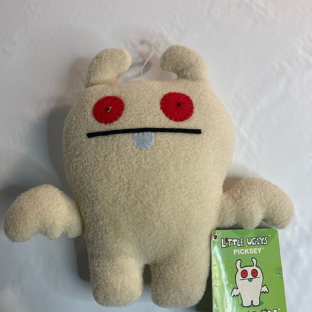 Ugly Doll Plush PICKSEY Off White Bat RARE Retired Collectible